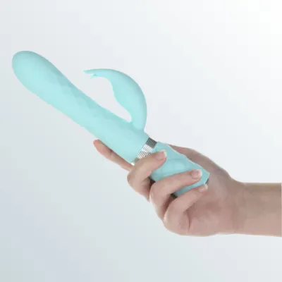 Pillow Talk Lively Dual Motor Rabbit Vibrator Teal