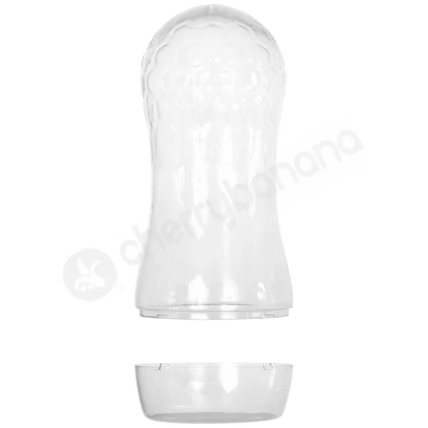 Zero Tolerance Swirl Clear Squishy & Pliable Intense Self-Pleasure Stroker