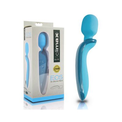Climax Elite Eos Rechargeable 9x Silicone Wand Blue