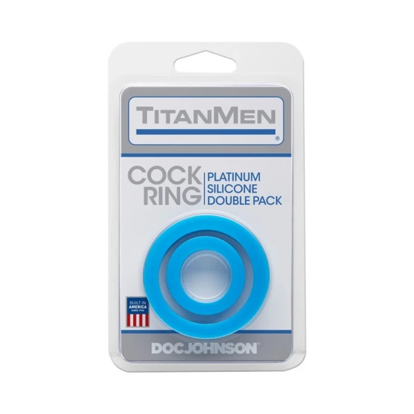 Titanmen Cock Ring Platinum Silicone Double Pack — image 11 of 11