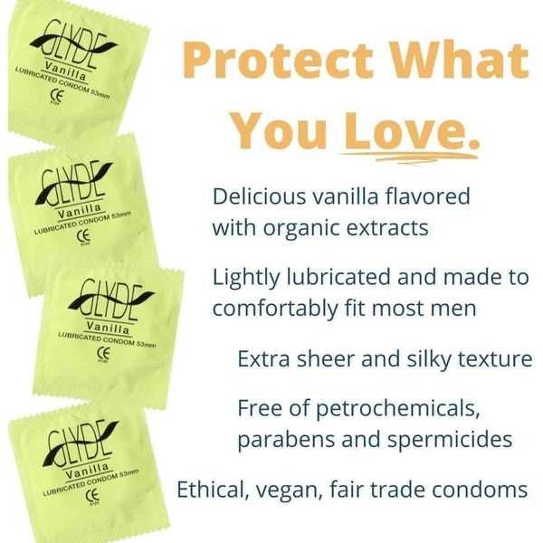 Glyde Ultra Organic Vanilla Flavored Vegan Condoms | 12-Pack — image 11 of 16