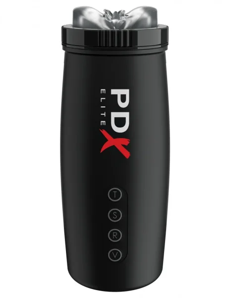 Pipedream Extreme Elite Motorbator 2 - Clear/Black — image 7 of 8