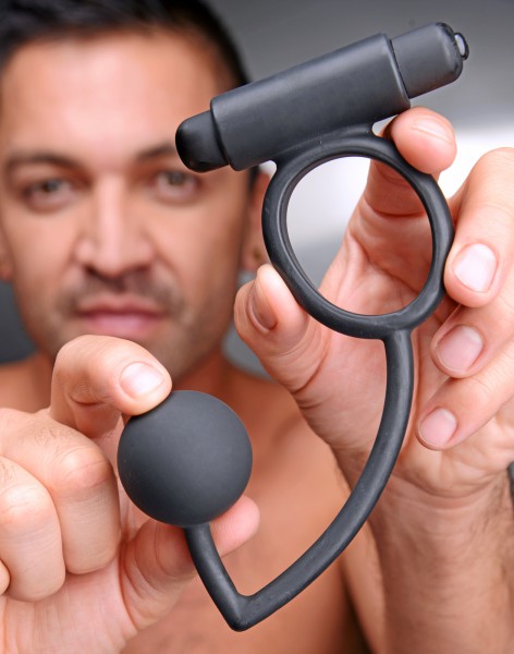 Prostatic Play Odyssey Vibrating Cock Ring and Anal Stimulator