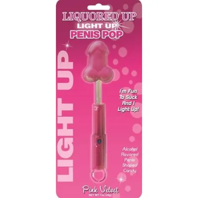 Liquored Up Light Up Penis Pop Pink Velvet