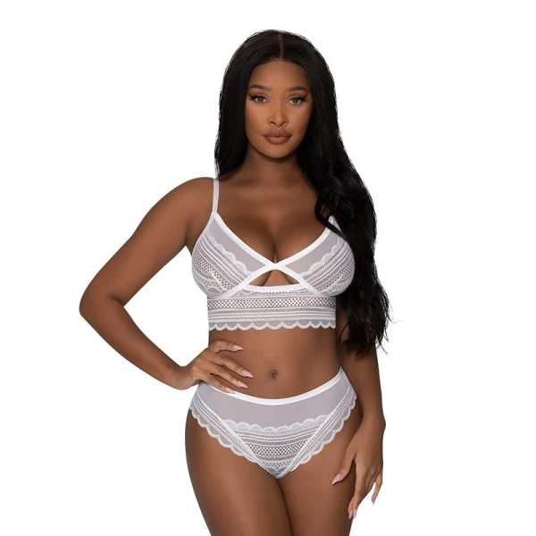 Magic Silk Girl Next Door Plunge Teddy Black Queen Size