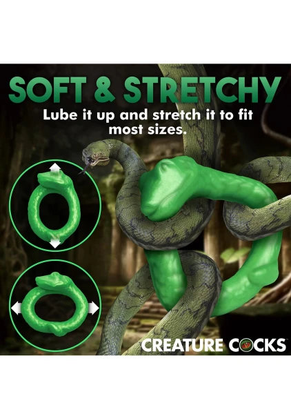 Serpentine Silicone Cock Ring