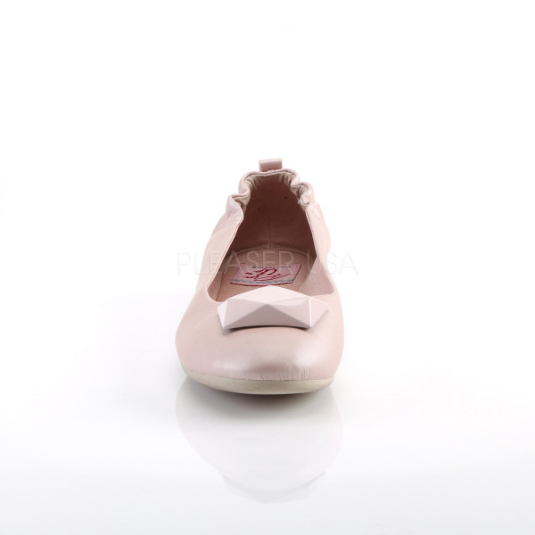 Round Toe Foldable Flats W/ Geometric Adornment — image 6 of 12