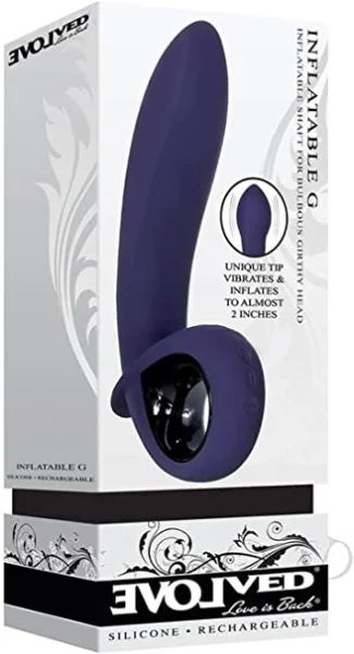 Evolved Inflatable G Expanding & Vibrating Dildo Plug