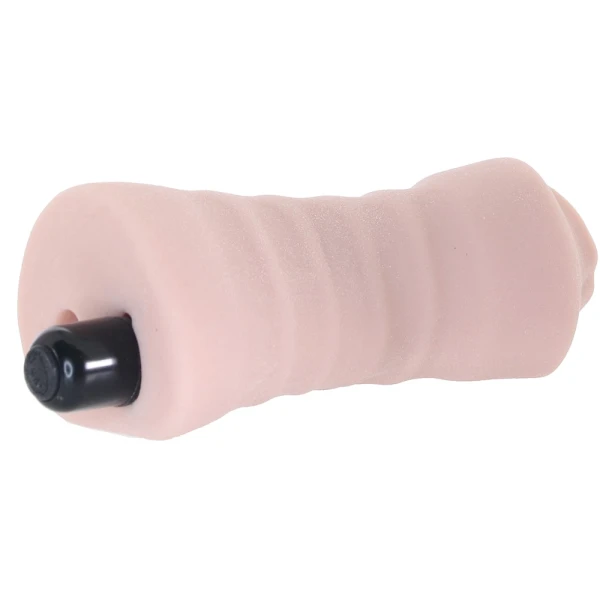 EnLust Nicole Open Ended Vibrating Mouth Penis Masturbator By Blush - Vanilla