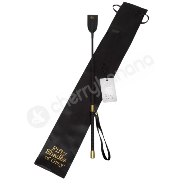 Fifty Shades Of Grey Bound To You Riding Faux Leather Black Crop