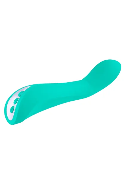 Come With Me Rechargeable Silicone G-Spot Vibrator With Come Hither Motion By Evolved Novelties - Green