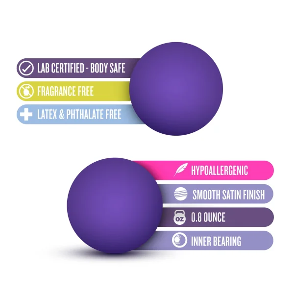Luxe Double O Beginner Kegel Balls Purple