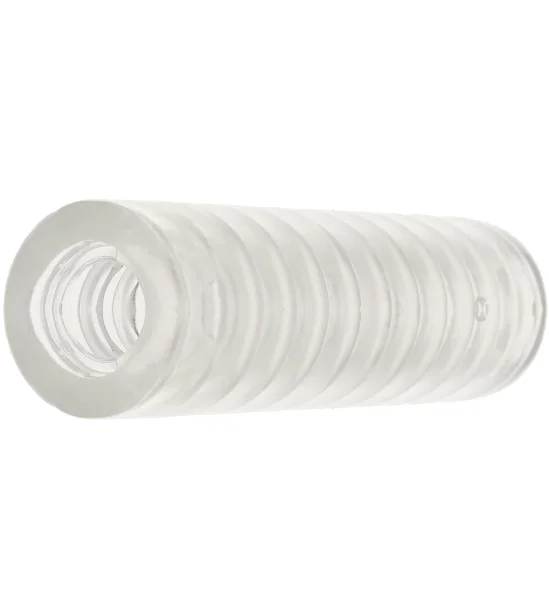 Rize Ribz Self Lubricating Glow In The Dark Open Ended Penis Stroker By Blush