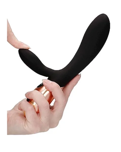 Heating G-spot Vibrator - Exquisite   - Black - 8 Inch