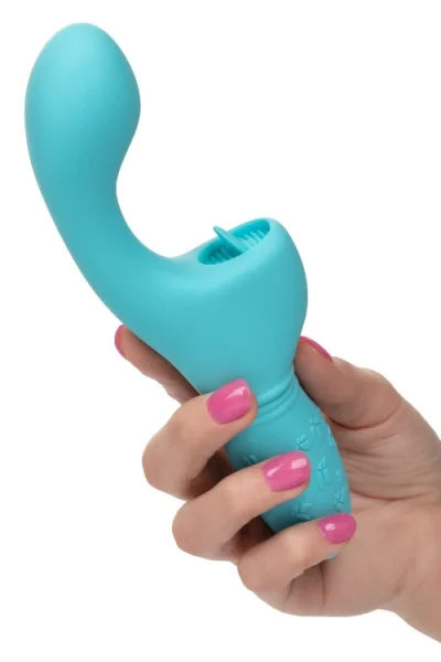 California Exotic 3.5" Silicone Rabbit Vibrator with Butterfly Kiss Clitoral Flicker