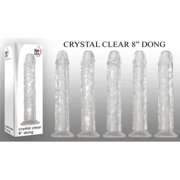 Adam & Eve Crystal Clear 8'' Dong