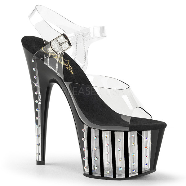 7 inches Heel, 2 3/4 inches RS Lined PF Ankle Strap Sandal — image 5 of 24