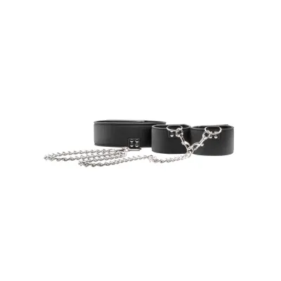 Reversible Collar and Wrist Cuffs Black