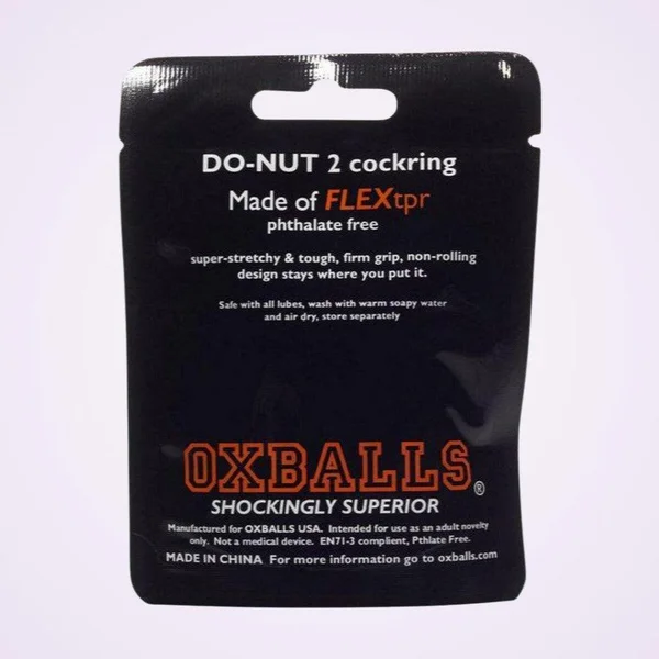 Atomic Jock Do-Nut-2 Large Cock Ring - Black — image 18 of 25