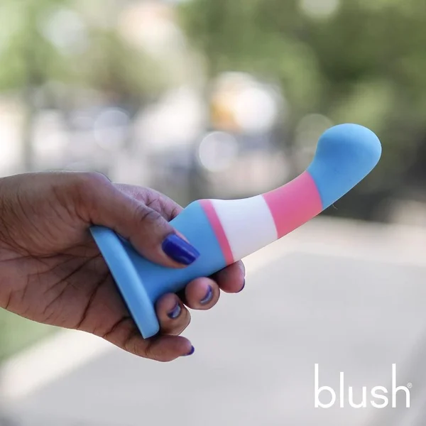 Blush Avant Silicone Pride True Blue Silicone Dildo — image 18 of 22