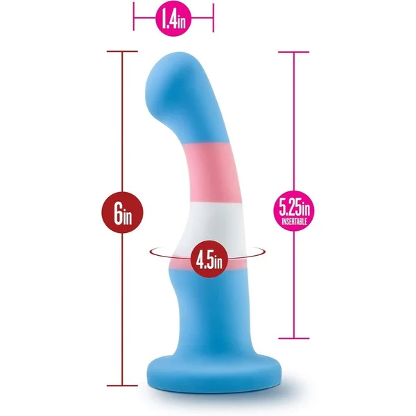 Blush Avant Silicone Pride True Blue Silicone Dildo — image 21 of 22