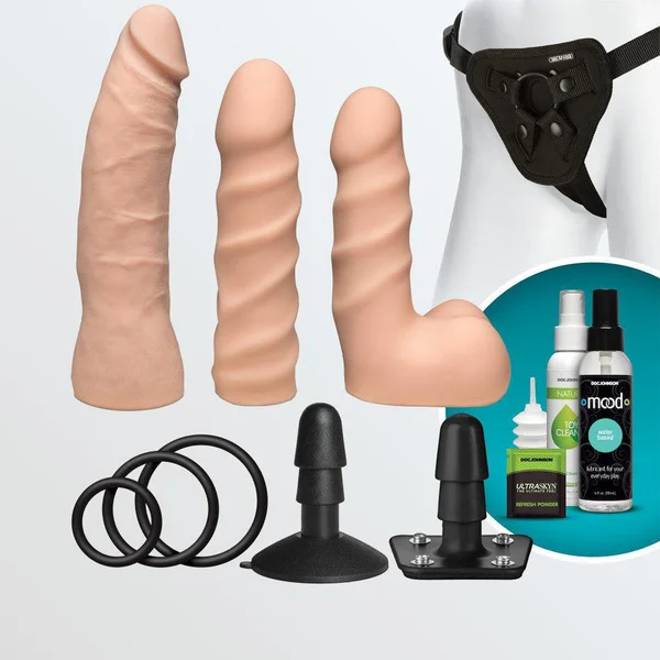 Vac-U-Lock Dual Density Starter Set w/ Harness, Dildos, and More! — image 16 of 19