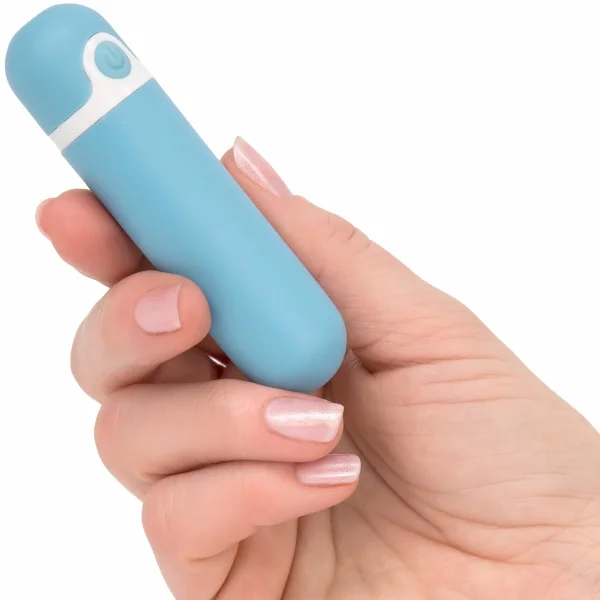 Wonderlust Purity Powerful Rechargeable Silicone Bullet Vibrator - Blue