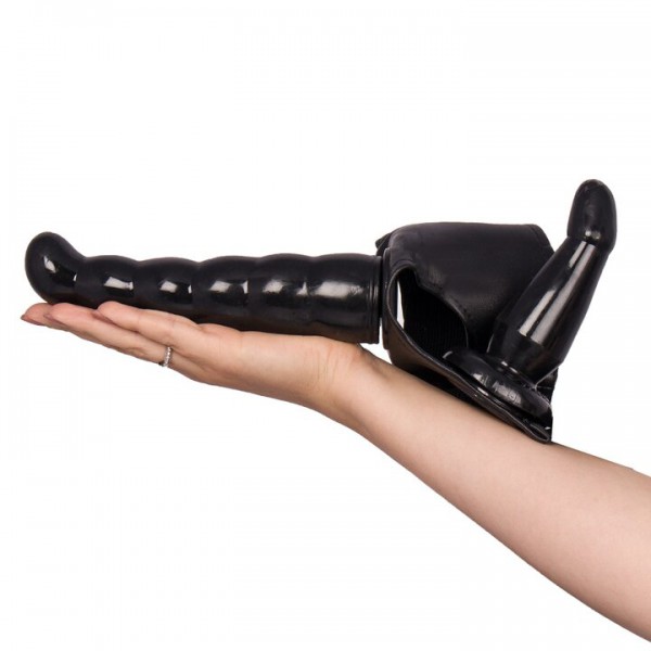 Feeling Horny Black Double Strap-On – 7 Inch — image 4 of 4