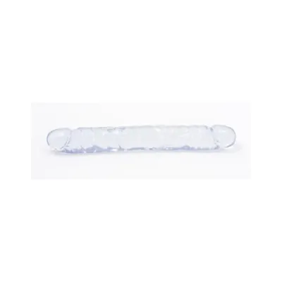 Crystal Jellies Jr Double Dong 12 Inch Clear