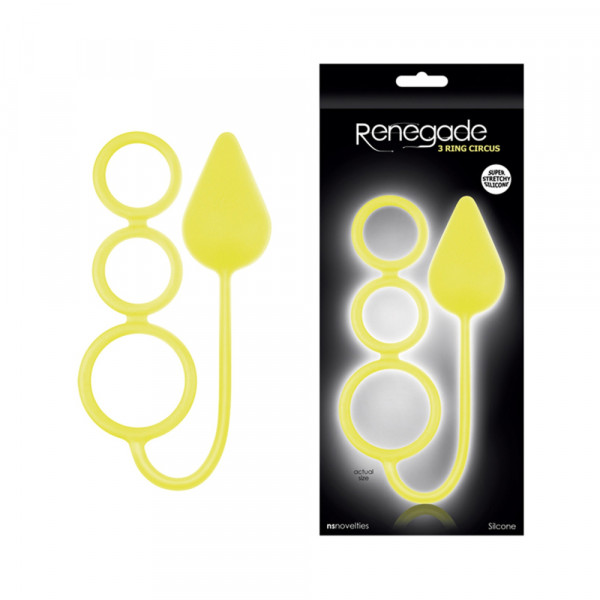 Renegade 3 Ring Circus Silicone Large Neon Yellow