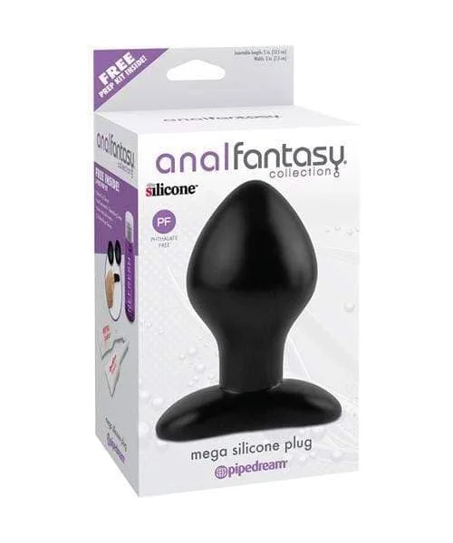 Anal Fantasy Collection Mega Silicone Plug - Black
