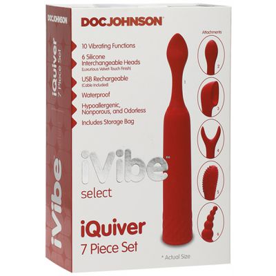 iVibe Select iQuiver 7 Piece Set Red Velvet