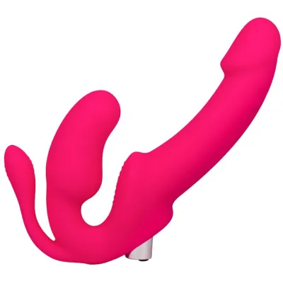 Bondara Tri OH Pink 10 Function Strapless Strap On 9 Inch