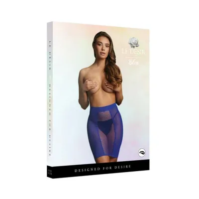 Shots Le Desir High waist Fishnet Skirt Blue O s