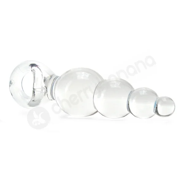 Jolie Ripples Clear Medium Butt Plug