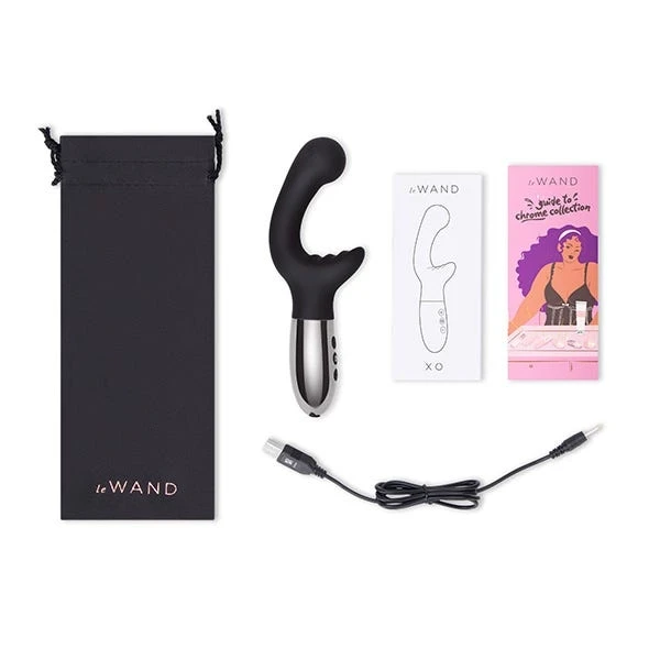 Le Wand Chrome XO Rabbit Vibrator
