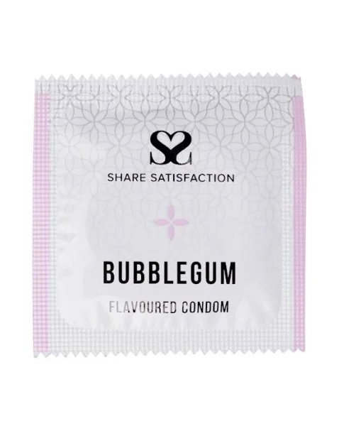 Share Satisfaction Bubblegum Flavoured Condom - 12 Pack - Bubblegum