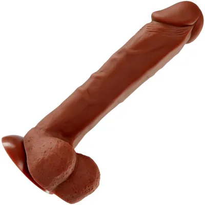 Cloud 9 Pro Sensual Premium Silicone 9 Inch Suction Cup Dildo Chocolate