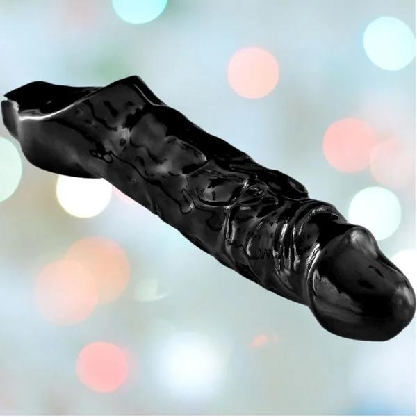 Mamba Cock Sheath - Penis Extender Sleeve - Black — image 4 of 4