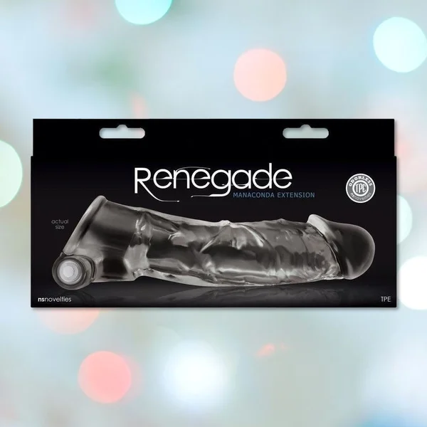 Renegade Manaconda - Clear Cock Extender Sleeve — image 13 of 14