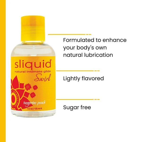 Sliquid Swirl Tangerine Peach - Flavored Lube | 2oz — image 10 of 11
