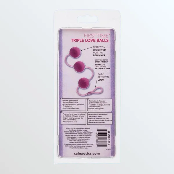 First Time Love Balls Triple Lovers - Pink — image 23 of 24