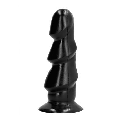 All Black 17 cm Vibrating Butt Plug