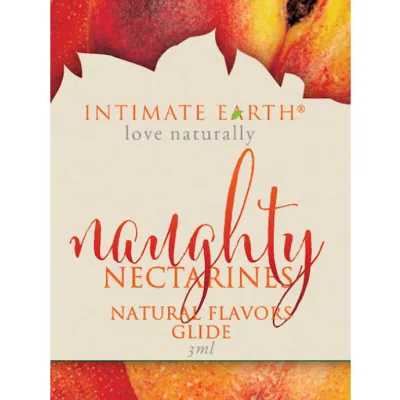 Intimate Earth Natural Flavours Glide Foil Naughty Nectarine 3ml