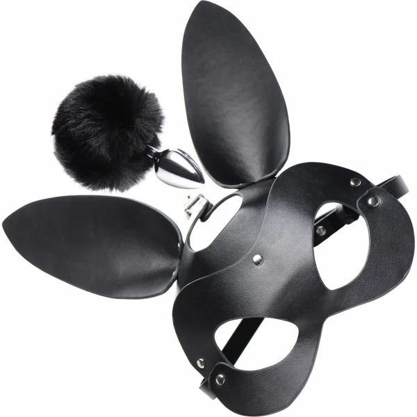 Bunny Tail Butt Plug and Mask Set