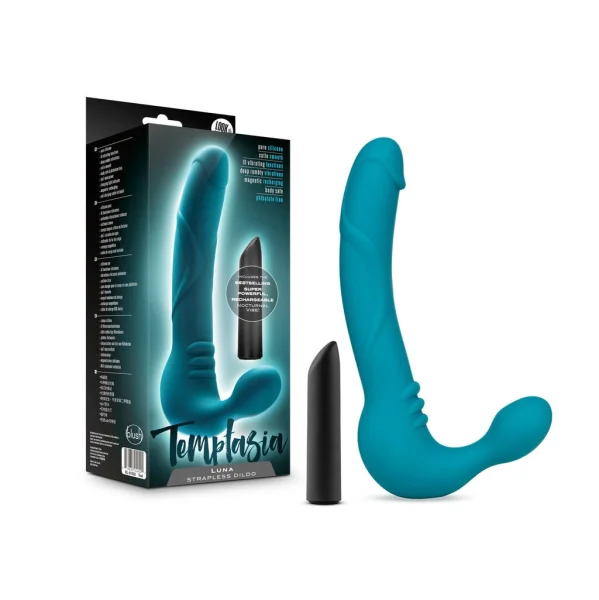 Blush Temptasia Teal Luna Strapless Silicone Dildo — image 6 of 6