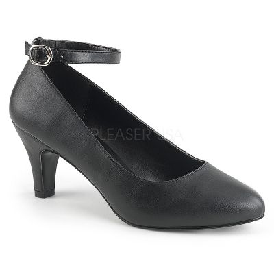 3 inches Block Heel Ankle Strap Pump