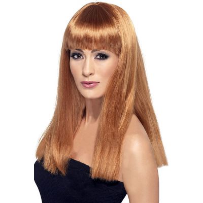 Smiffys Long Auburn Glamourama Wig