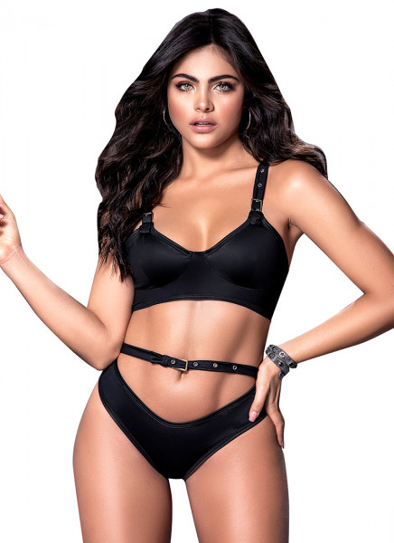 Mapale S/M Black Two Piece Set