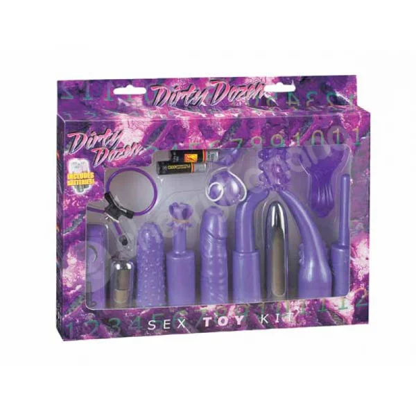 Dirty Dozen Purple Sex Toy Kit